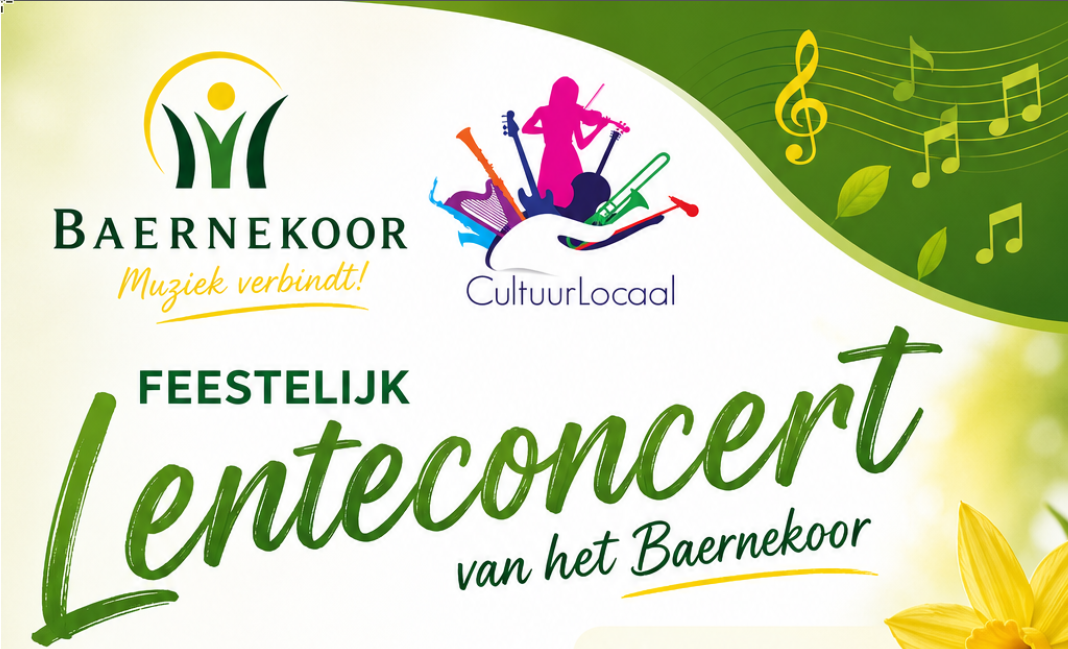 Feestelijk lenteconcert van het Baernekoor